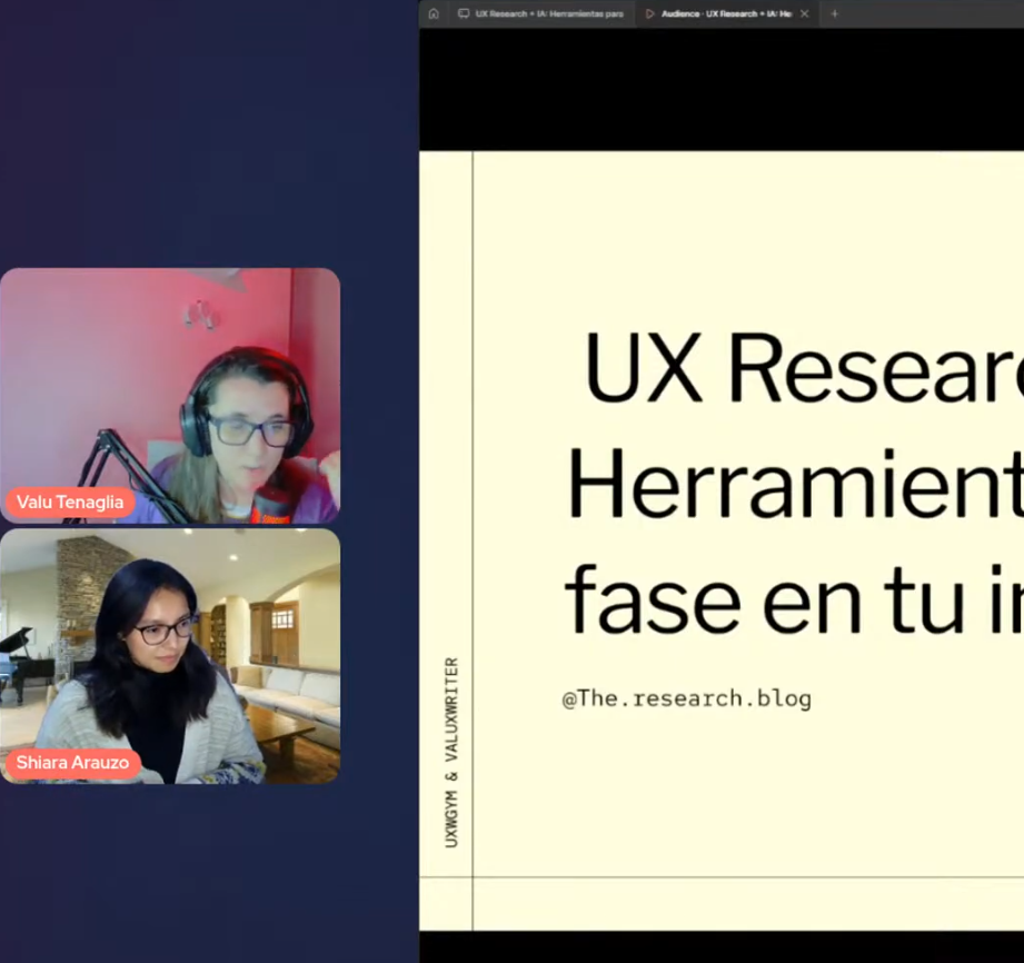 Talk on the application of AI in UX research